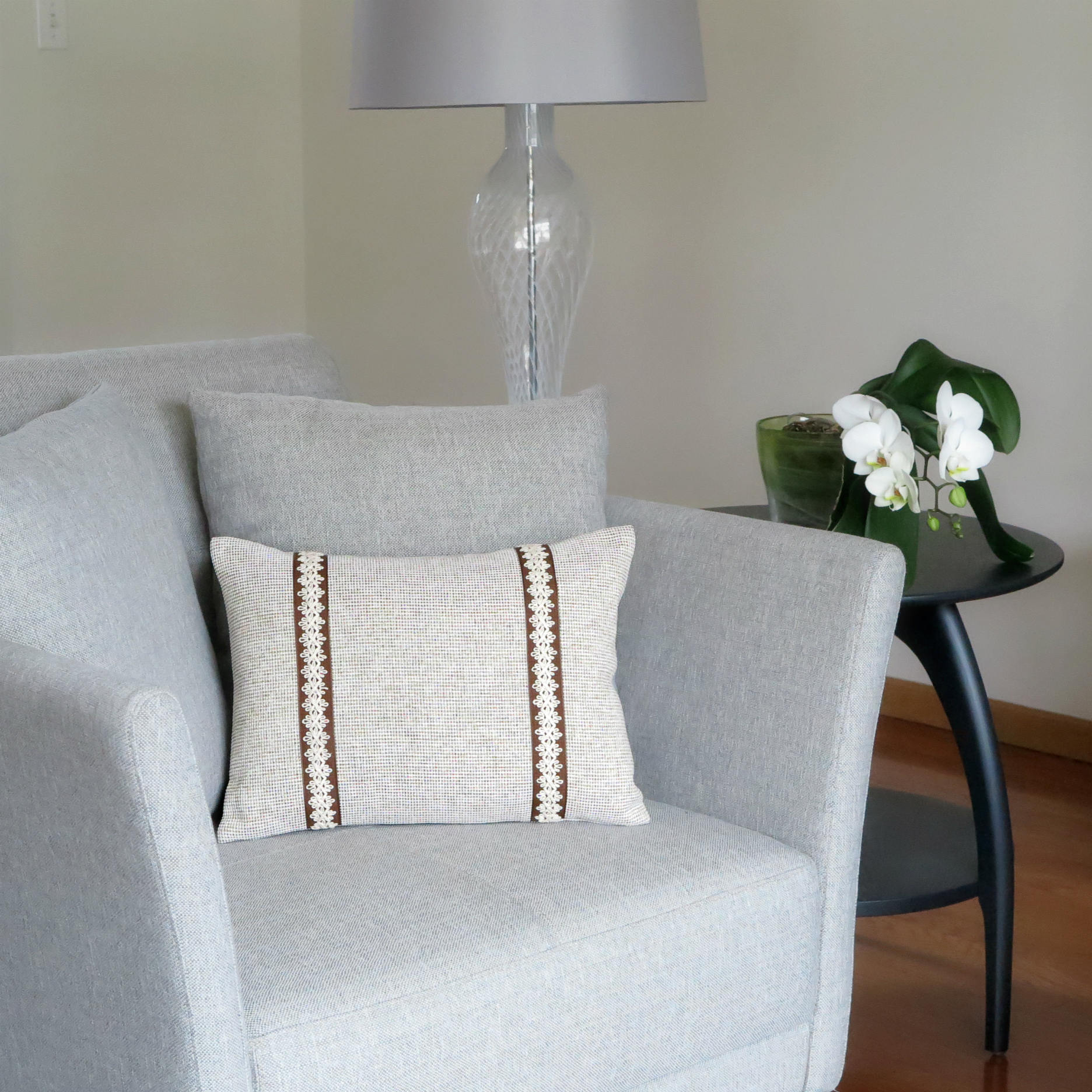 Beige Brown Textured Decorative Throw Pillow Ready to ship ...