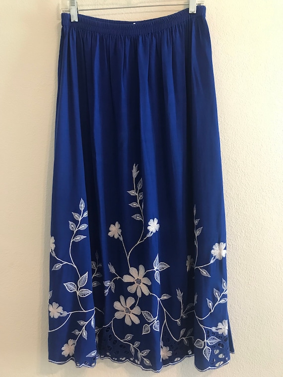とっておきし新春福袋 Flower Embroidery Skirt タグ付き ロング