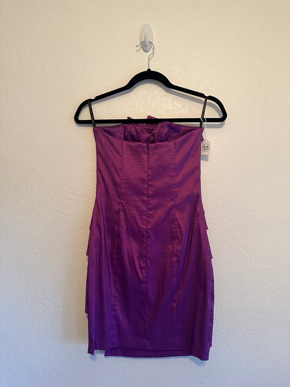 Short Purple Jessica Mcclintock Dress - Size 6 - image 2