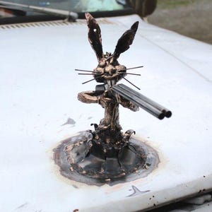 Custom Metal Hood Ornament: Handmade -Made to Order