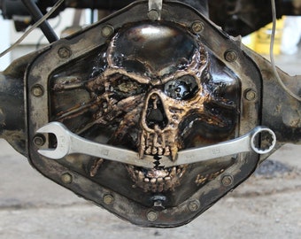 Custom Skull Differential cover MADE TO ORDER  for Ford Chevy Dodge Jeep Toyota Nissan 4x4