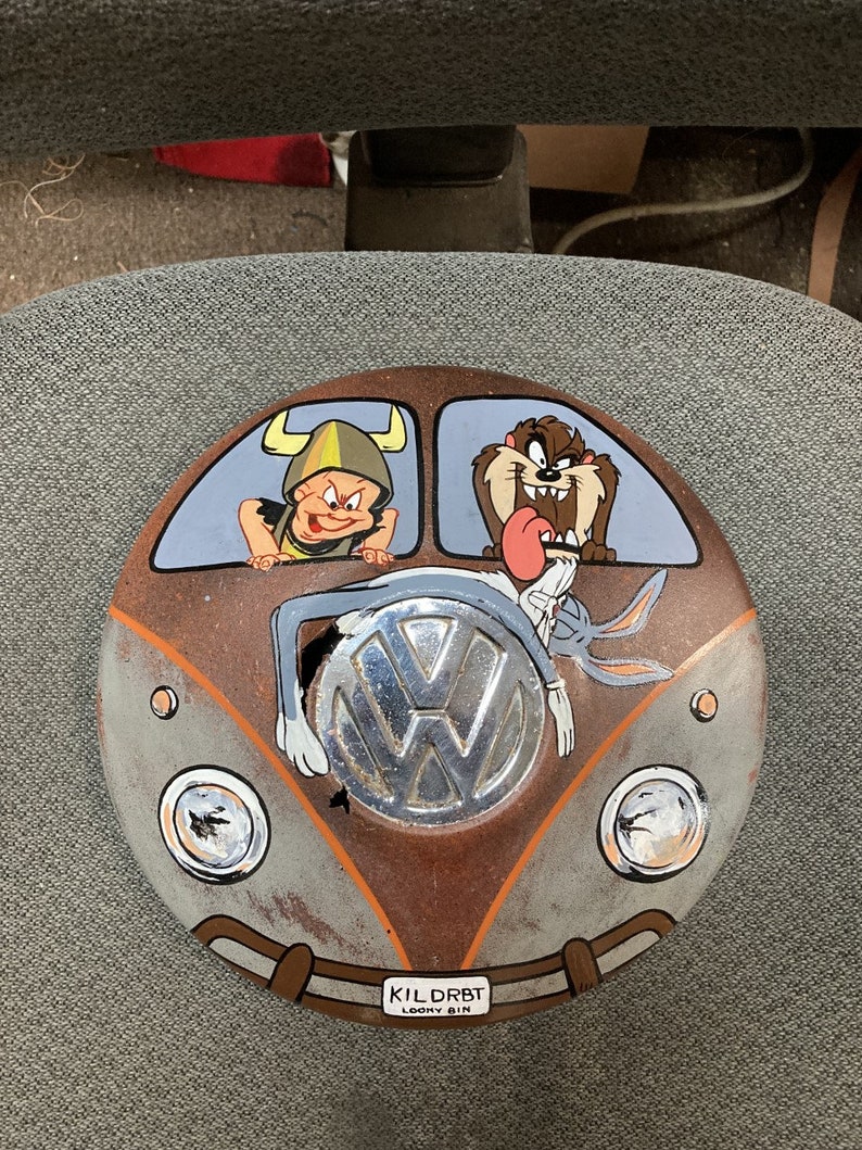 Bugs Bunny Viking Elmer Fudd and Tazmanian Devil Hand Painted Vintage