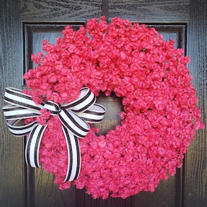 Pink Front Door Wreaths - Pink Wreaths - Spring Wreath - Summer Wreath - Front Door Wreath - Everyday Wreath - Pink Door Decor - Pink Decor