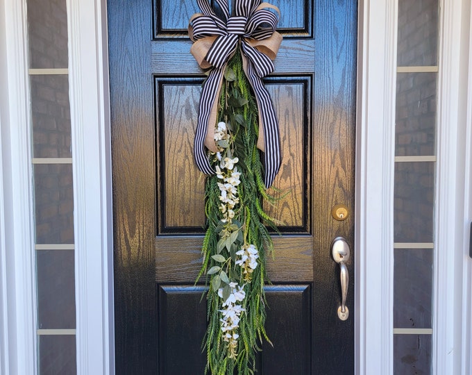Featured listing image: XL Vine Door Hanger | Wisteria Vine Door Hanger | Everyday Wreath | Year Round Door Wreath | Wreath for Front Door | XL Wreath