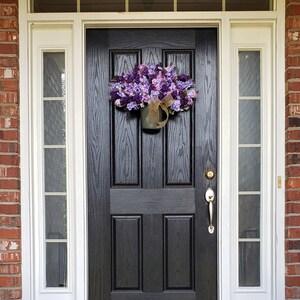 Lilac Wreath-Spring Wreath-Summer Wreath-Mother's Day Gift-Purple Lilacs-Farmhouse Wreaths-Front Door Wreath-Easter Wreath-Shabby Chic image 4