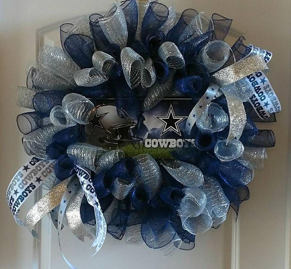 Dallas Cowboys Nfl Wreath Dallas Cowboys Wreath Cowboys Wreath Dem Boyz We Dem Boyz Cowboys Dallas Custom Wreaths Wreaths Wreath