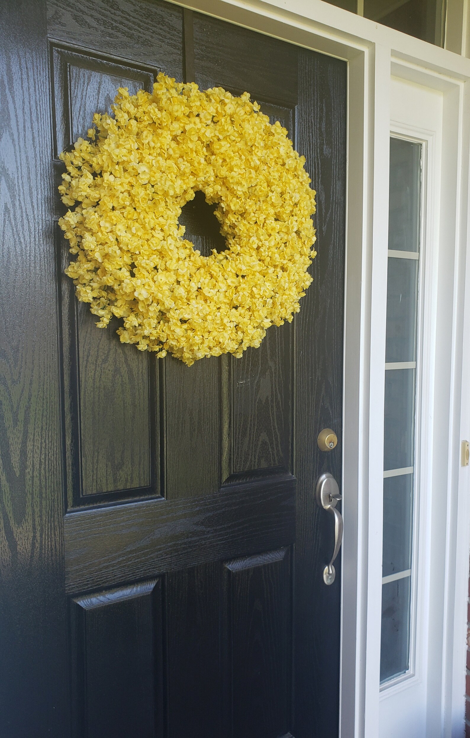 Yellow Door Wreaths Yellow Wreaths Spring Wreath Summer Etsy