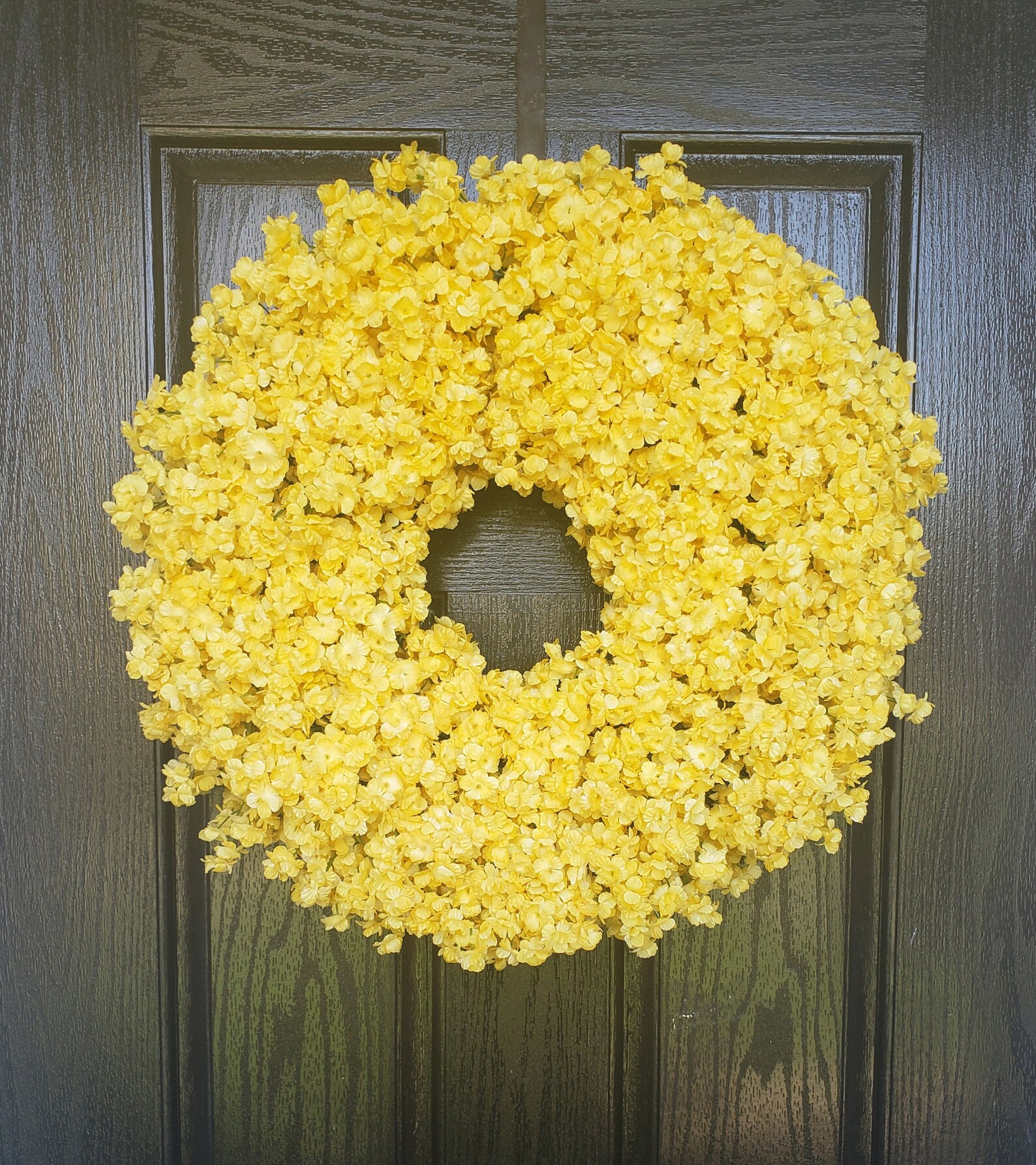 Yellow Door Wreaths Yellow Wreaths Spring Wreath Summer Etsy