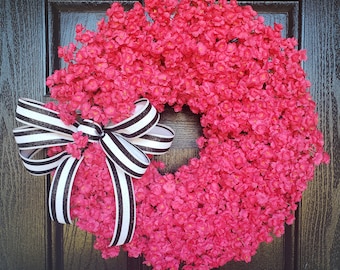 Breast Cancer Awareness Wreath, Awareness Wreath, Survivor Wreath, Front Door Wreaths, Door Wreaths , Pink Wreaths, Pink Door Wreaths