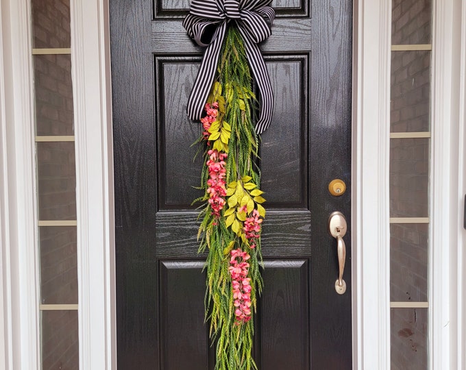 Featured listing image: XL Vine Door Hanger | Wisteria Vine Door Hanger | Spring Door Wreath | Year Round Door Wreath | Wreath for Front Door | Summer Door Wreath