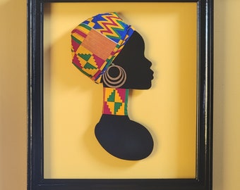 African Art, 3D African Art, Black History, African Wall Art, Ankara Art, African Ankara Decor, African Decor, African Wall Decor, NEW ART