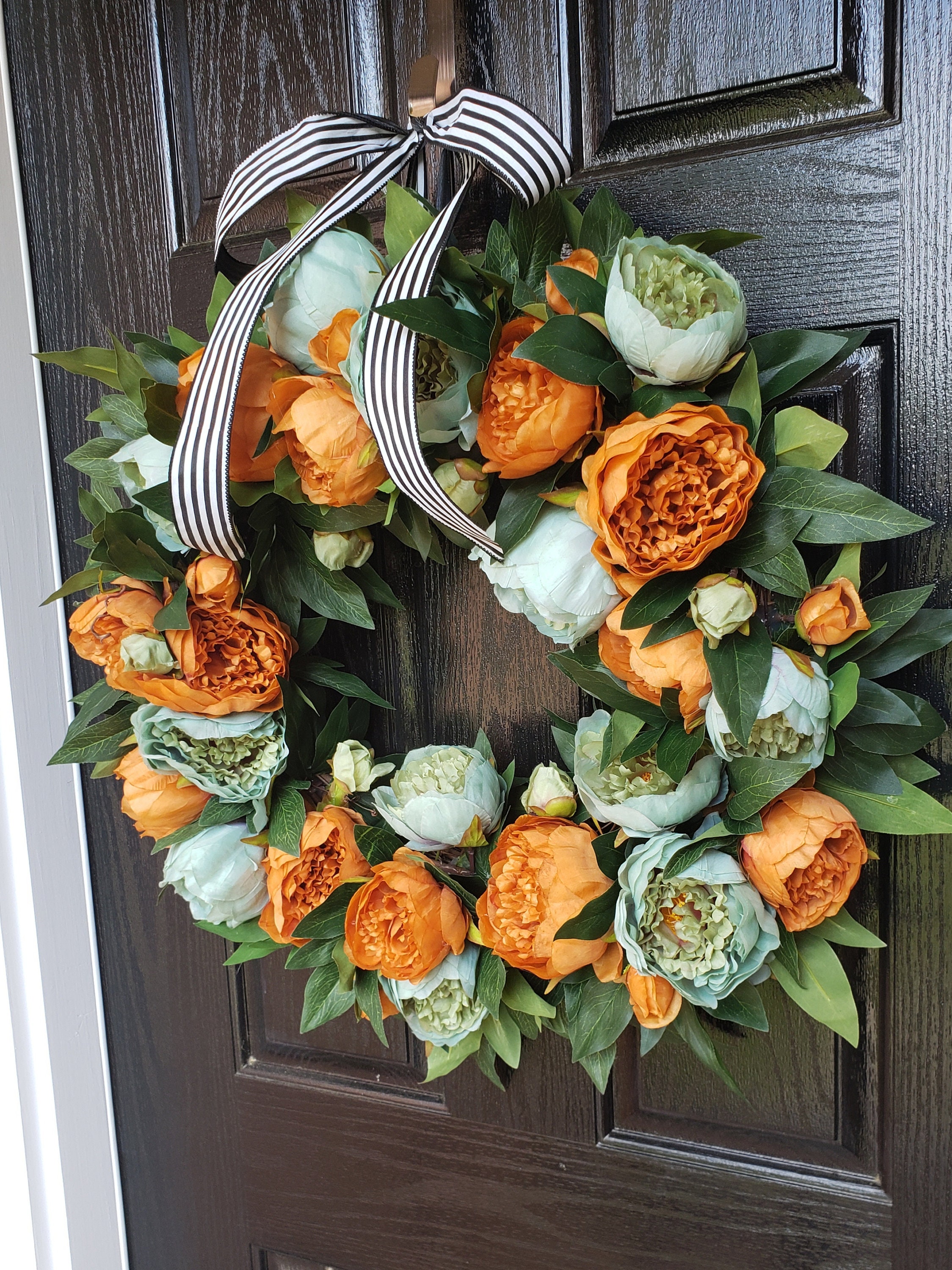 Year Round Peony Wreath For Front Door Fall Wreath For Front Door