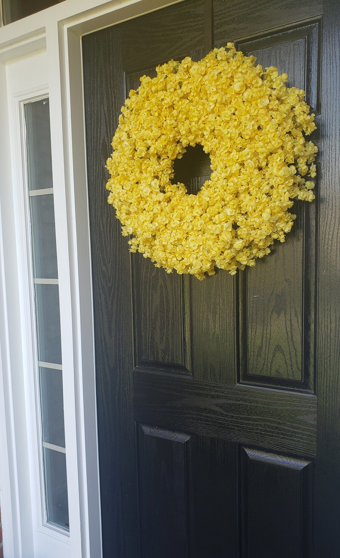 Yellow Door Wreaths Yellow Wreaths Spring Wreath Summer Etsy