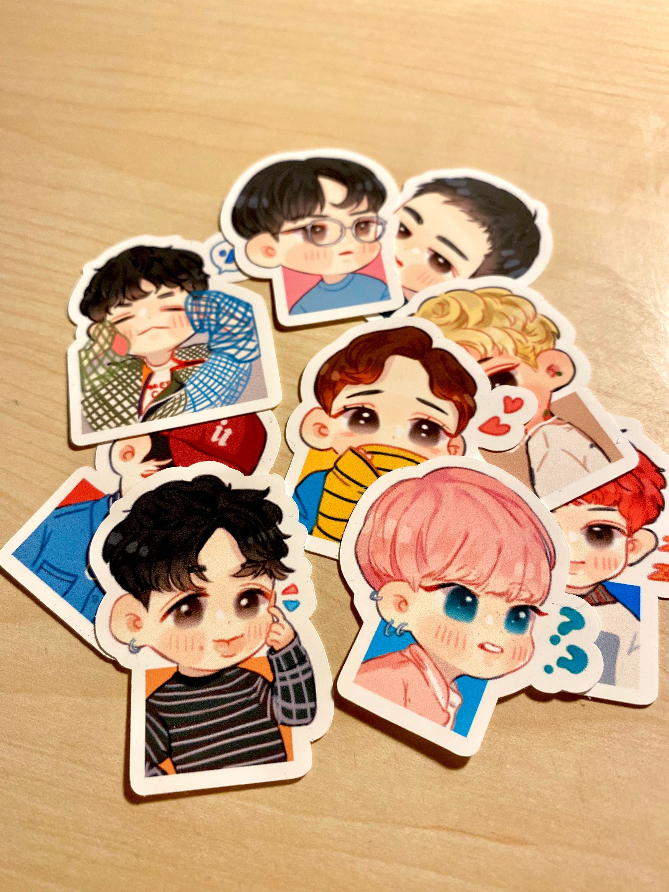 exo chibi kpop aesthetic stickers etsy