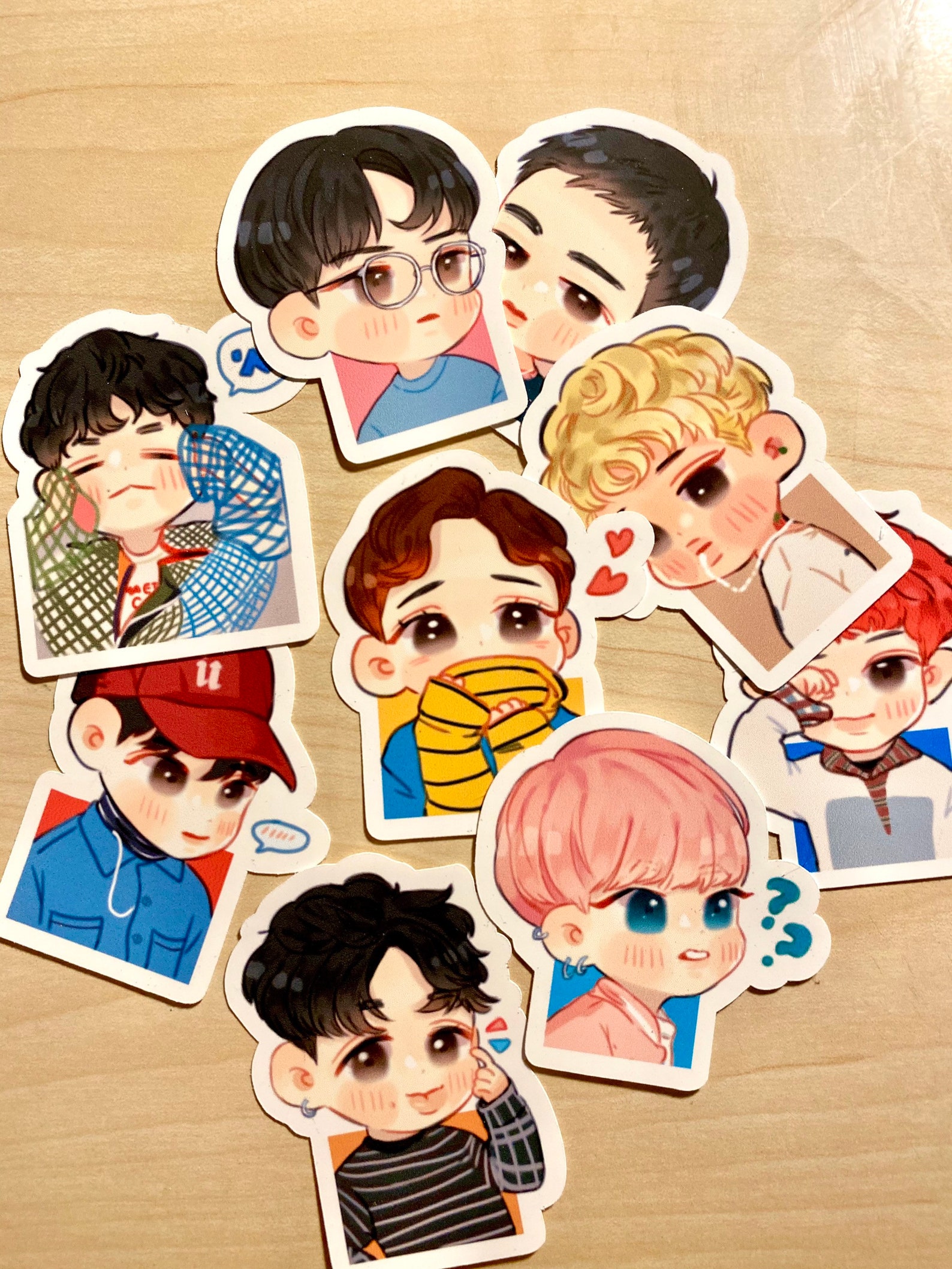 exo chibi kpop aesthetic stickers etsy