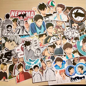 Haikyuu Anime Random Mystery Stickers | Waterproof Vinyl | Karasuno, Aoba Johsai, Nekoma, Fururodani, Shiratorizawa, Inarizaki