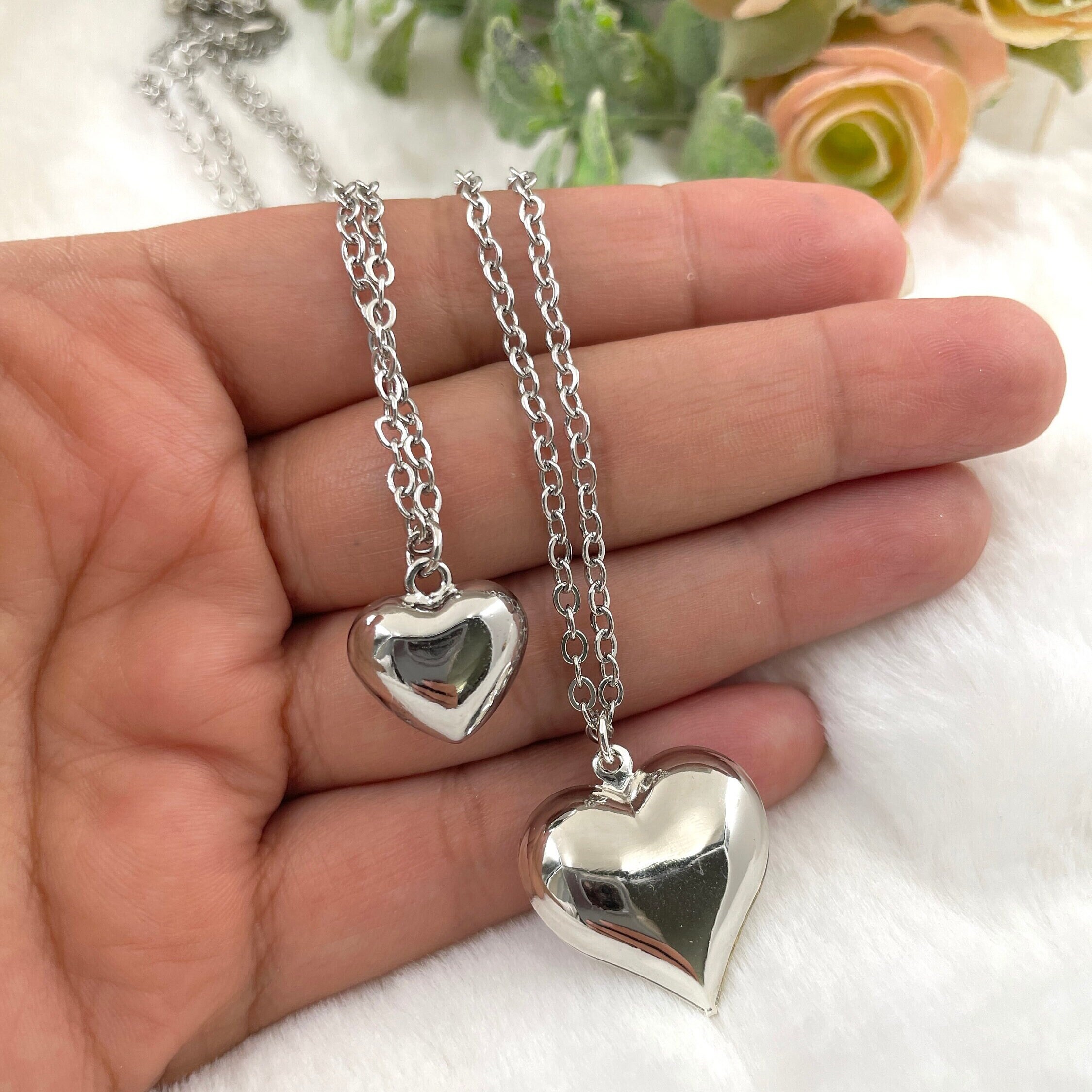 Small Puffy Heart Charm