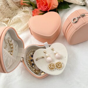 Portagioielli personalizzato per ragazze, Portagioielli personalizzato, Portagioielli organizzatore, Portagioielli da viaggio personalizzato, Portagioielli a forma di cuore