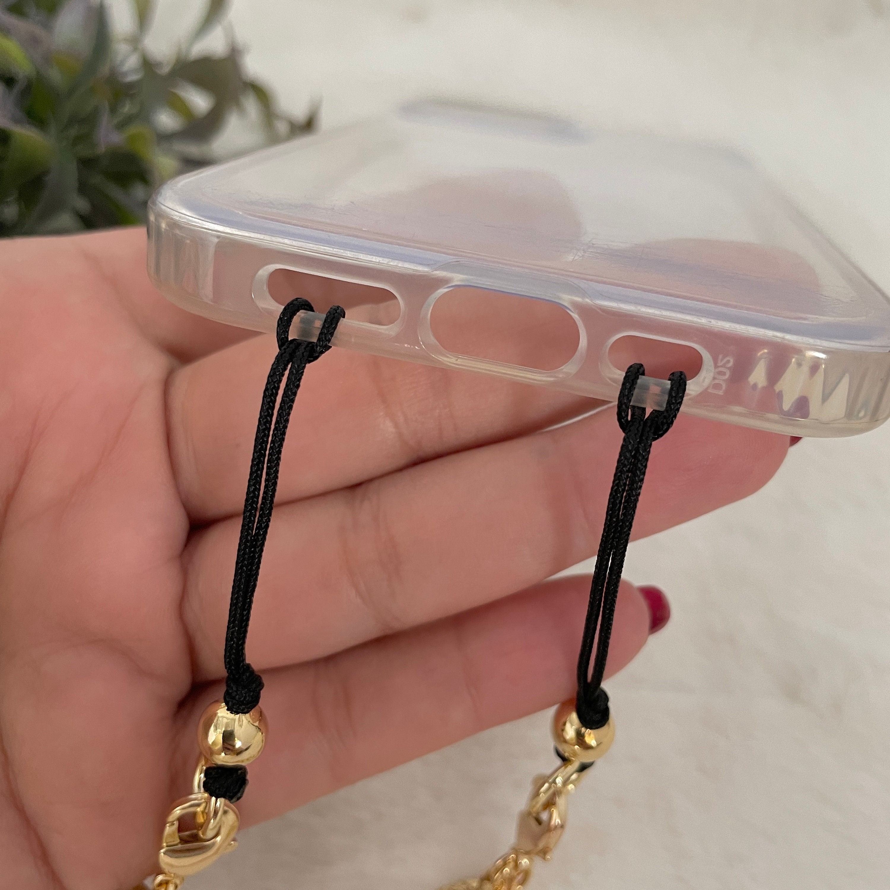 Cordón para teléfono móvil, colgante de cadena para colgar, Funda Universal  para teléfono, bolso de cadena