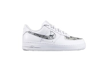 Custom Nike Air Force 1 Brown LV Monogram Print