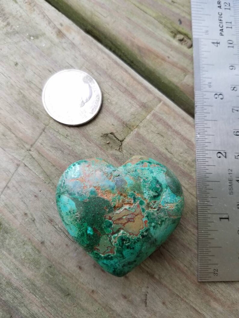 Chrysocolla Heart