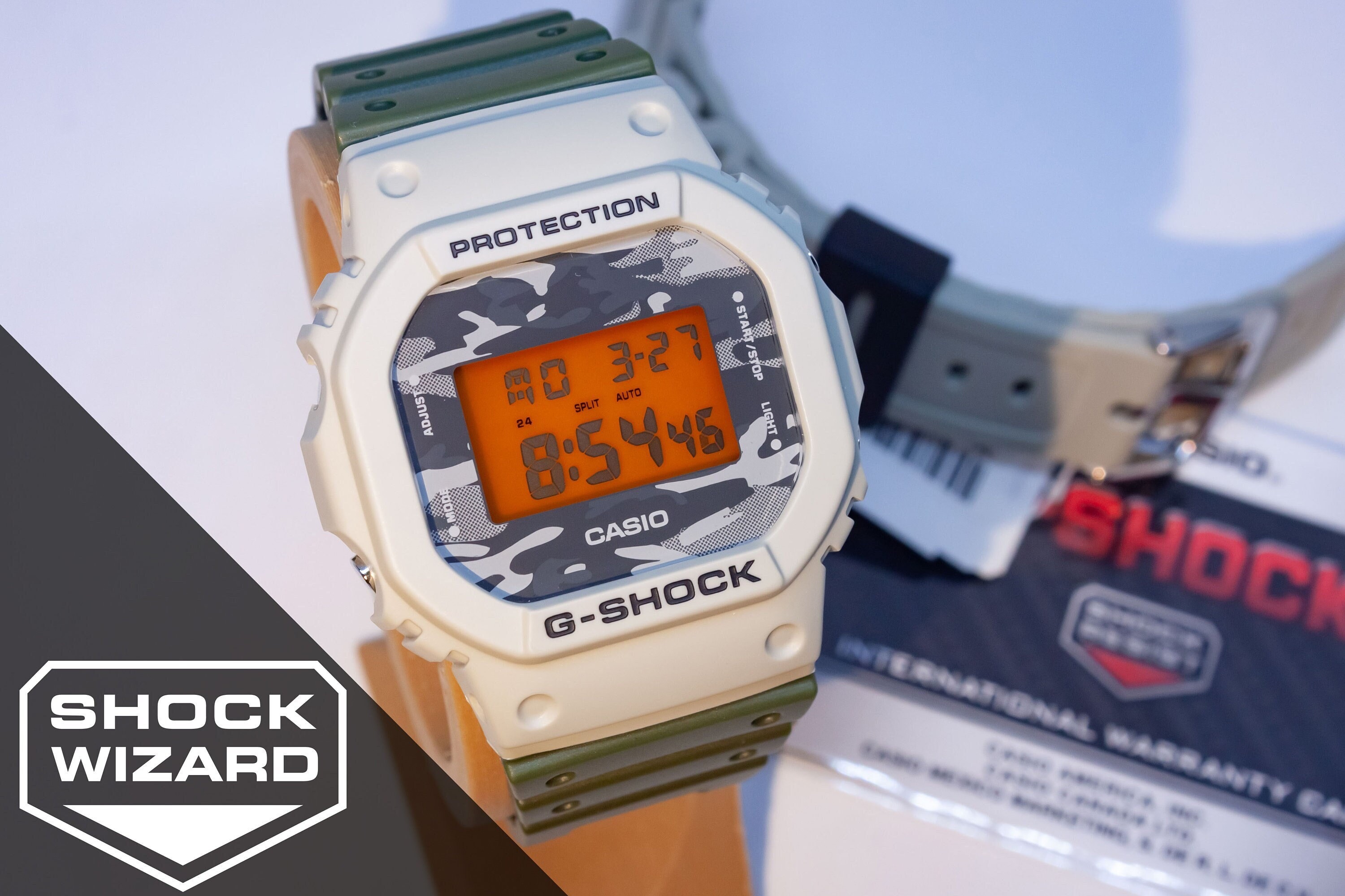 Casio G-Shock DW5600 Module 901 GOLD Rare Screw-back