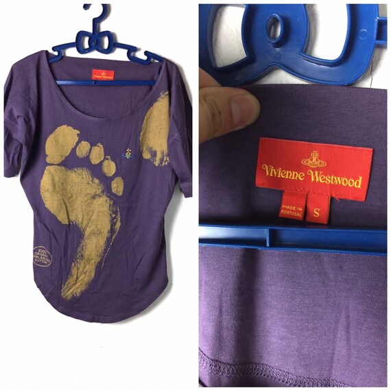 90s vintage Vivienne Westwood t-shirt purple color