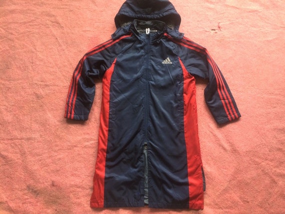 Adidas spellout logo jacket raincoat