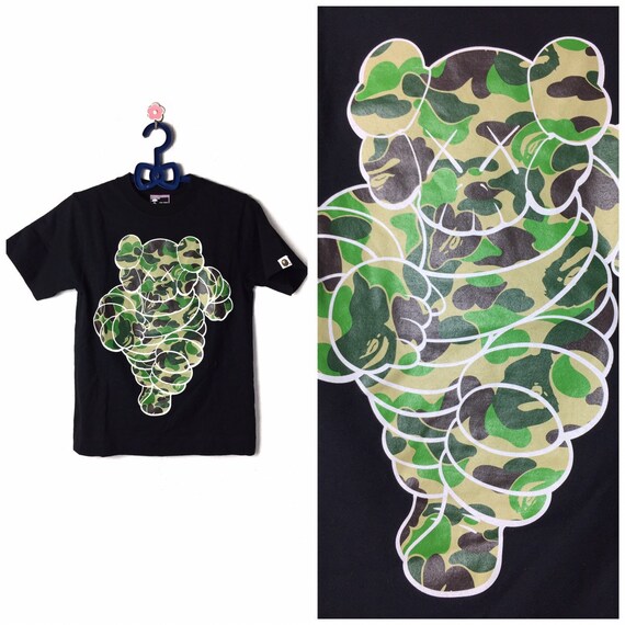 90s Vintage Bape X Kaws X Michelin T Shirt With Camo Etsy 90s Vintage Bape X Kaws X Michelin T Shirt With Camo Etsy