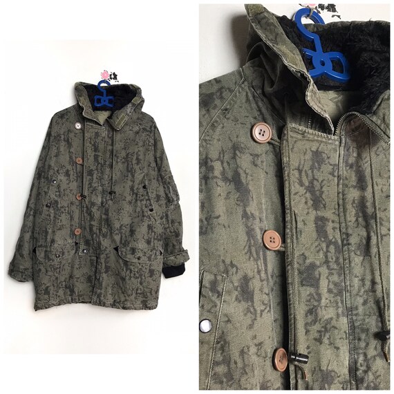 RARE vintage Camouflage parka jacket army