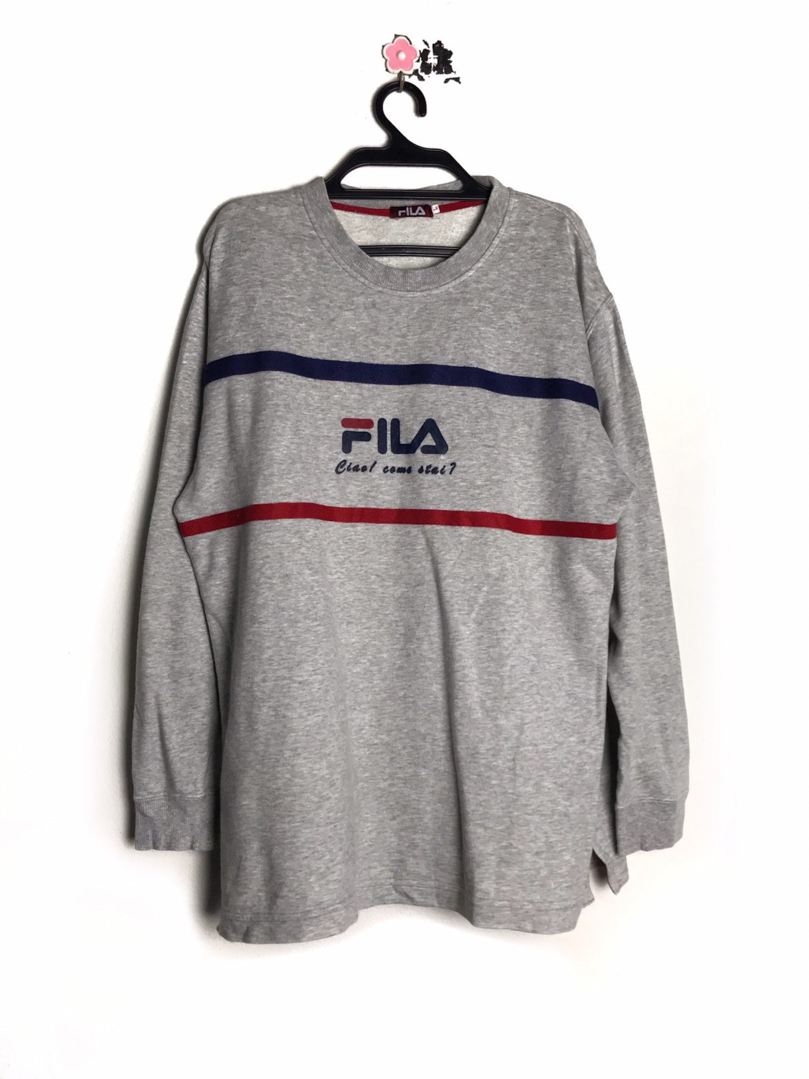 90s vintage Fila long sleeves tshirt | Etsy