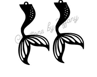 Download Earrings Mermaid Svg Etsy