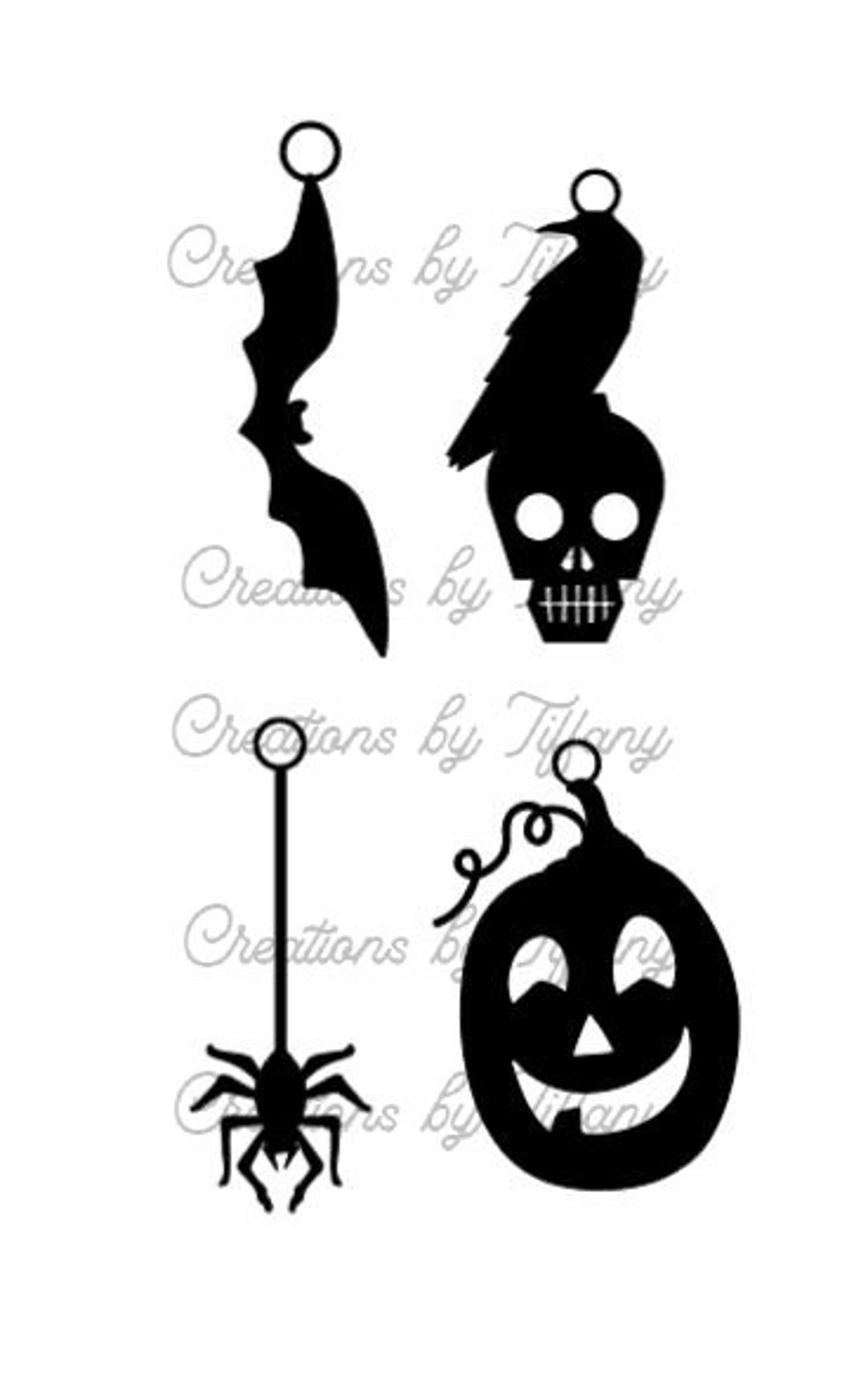 Halloween Earring SVG Bundle - Etsy