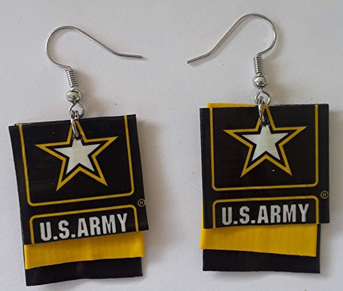 US Army Strong Earrings Etsy