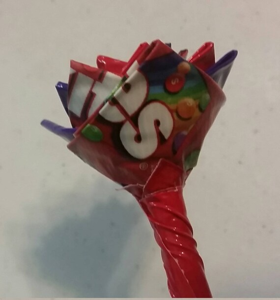Skittles Duct Tape Flower Or Flower Pen Etsy