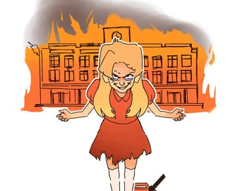 Stephanie Tanner Burning Down A School