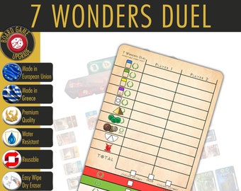 Duel Score Card.pdf 7 Wonders Duel Score - Etsy