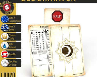 Upgrade Gloomhaven/Frosthaven Rewritable Character Sheets