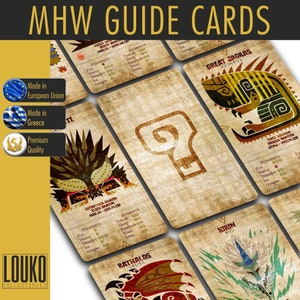 Monster Hunter-monstergids *GRATIS VERZENDING WERELDWIJD*