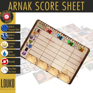 Upgrade Lost Ruins of Arnak Score Sheet