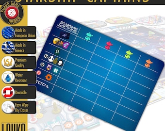 Hoja de puntuación de mejora de capitanes de naves estelares