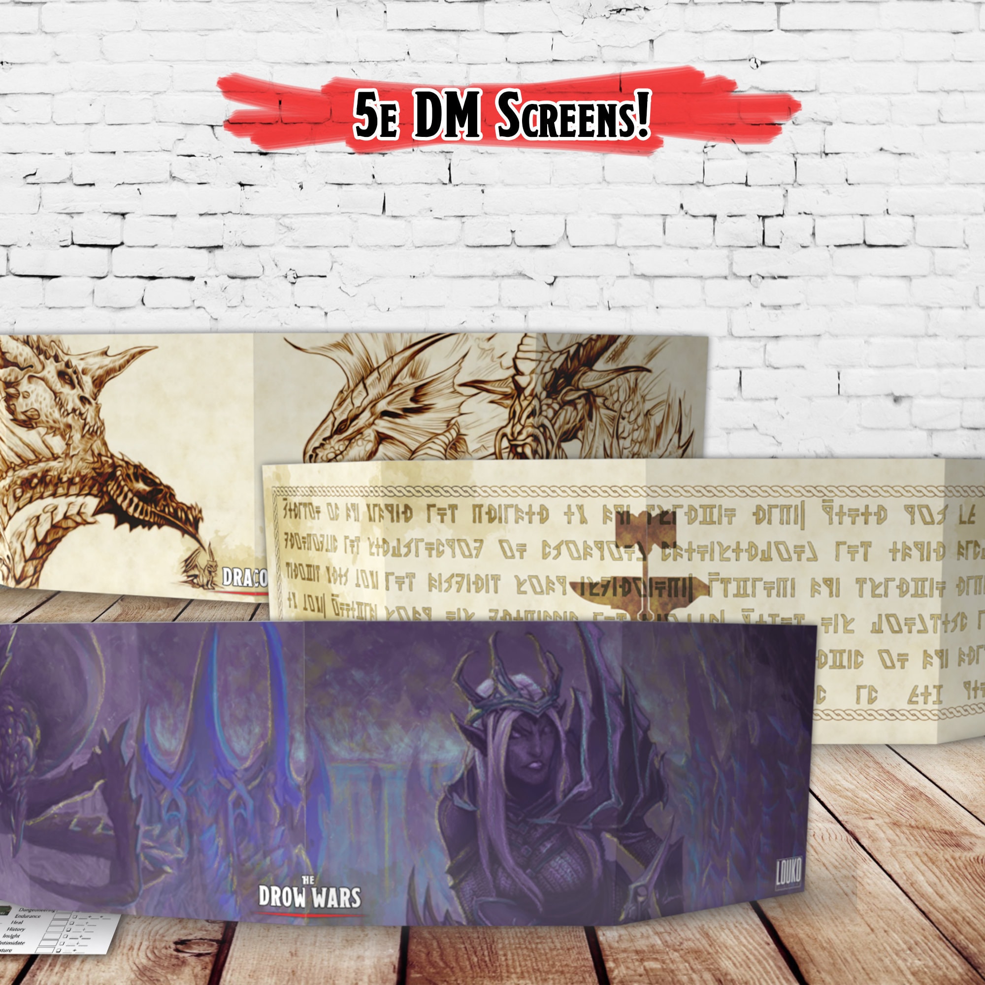 Dungeon Master Screen DnD 5e DM Screen | Etsy