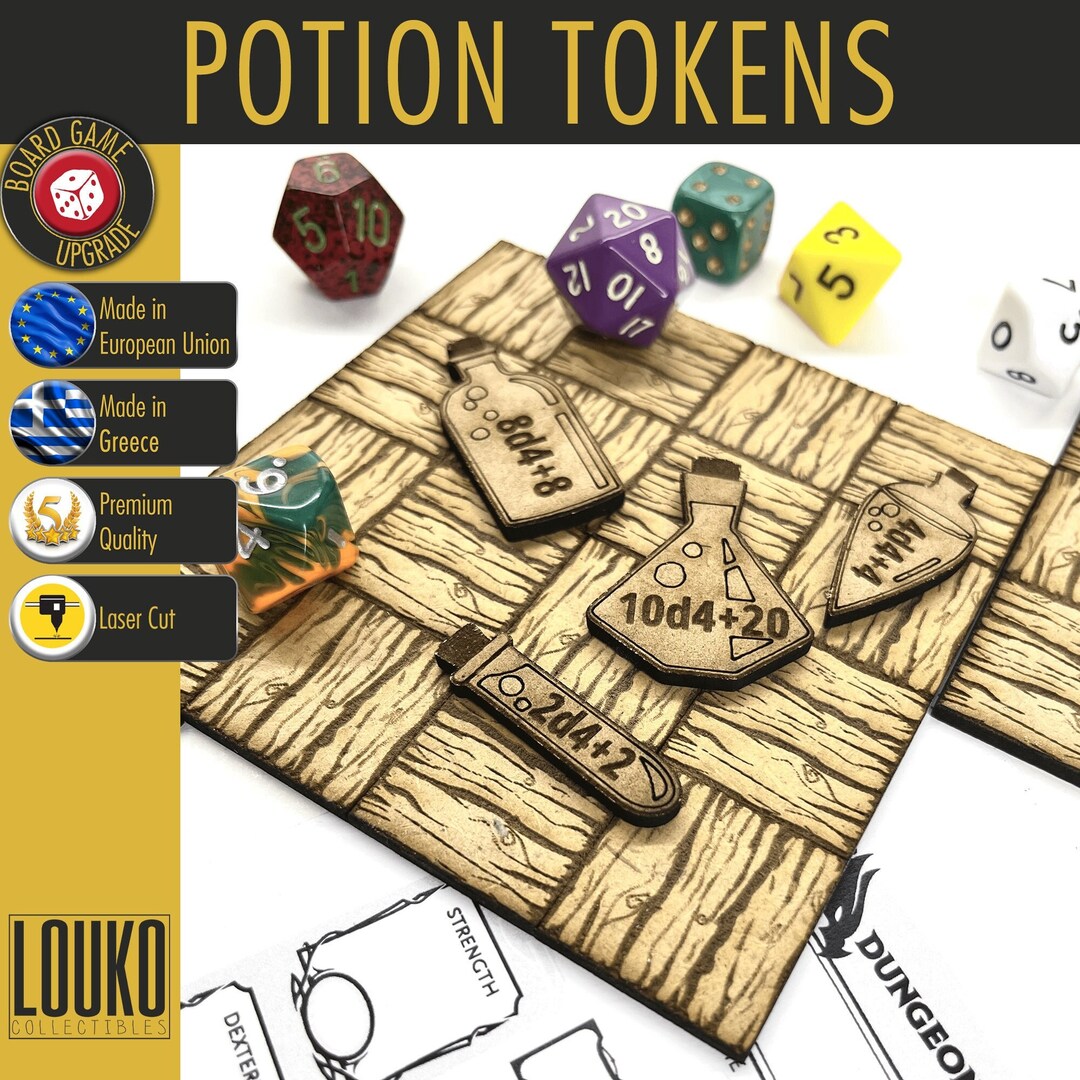 RPG Potion Tokens - Etsy