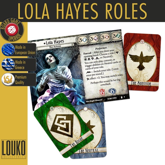 Upgrade Arkham Horror Lola Hayes Role Cards - Etsy