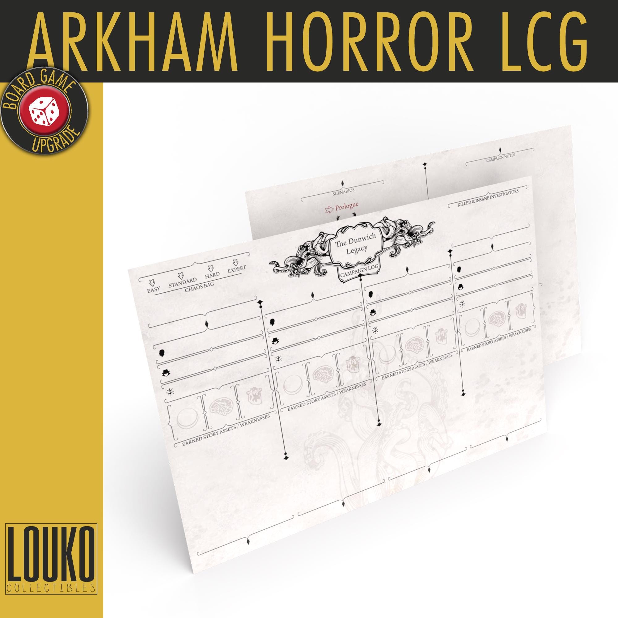 arkham horror the card game campaign log Upgrade Arkham Horror LCG Campaign Log