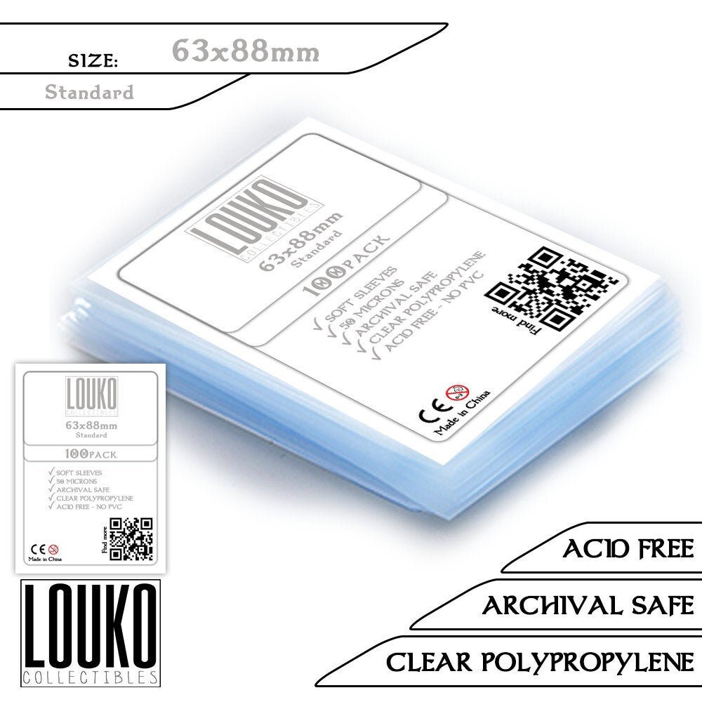 Card Sleeves Standard 63x88mm Etsy