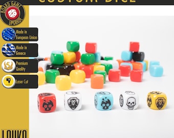 Dadi d6 personalizzati - Plastica