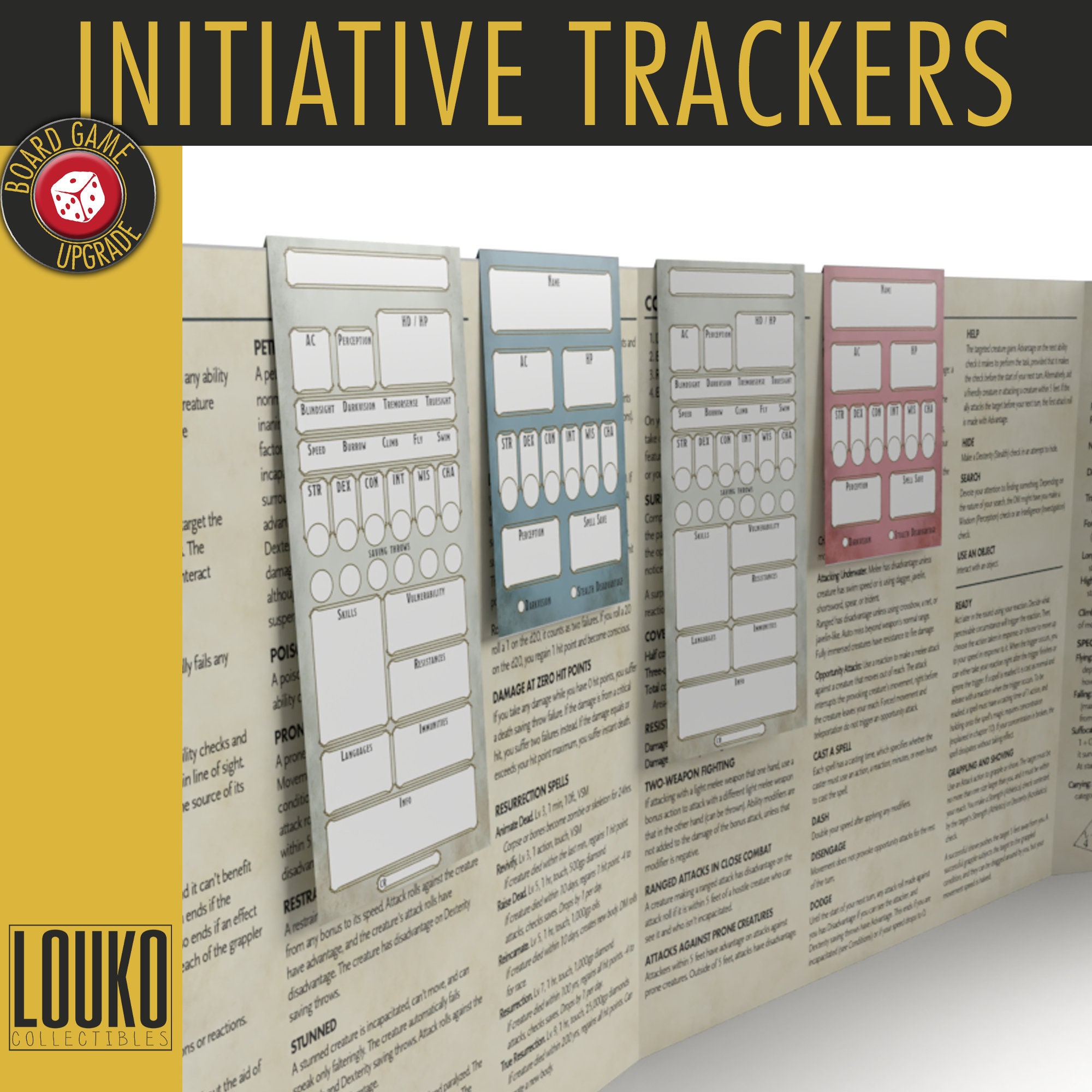 Fillable Monster Initiative Trackers Dnd 5e | Etsy