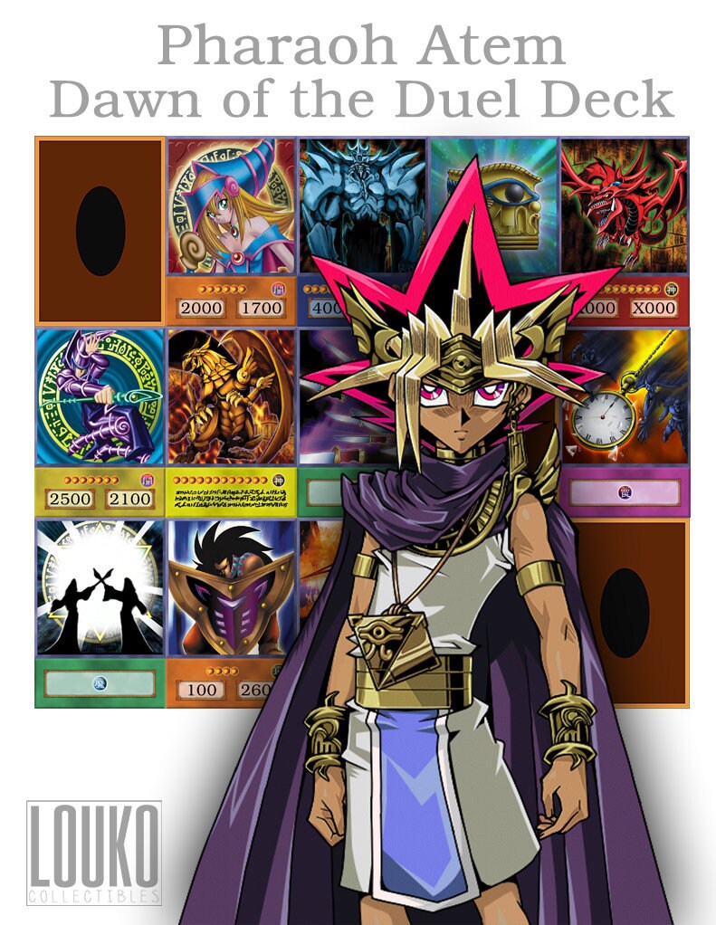 Yu Gi Oh Oricas Pharao Atem Deck Kostenloser Versand Etsy
