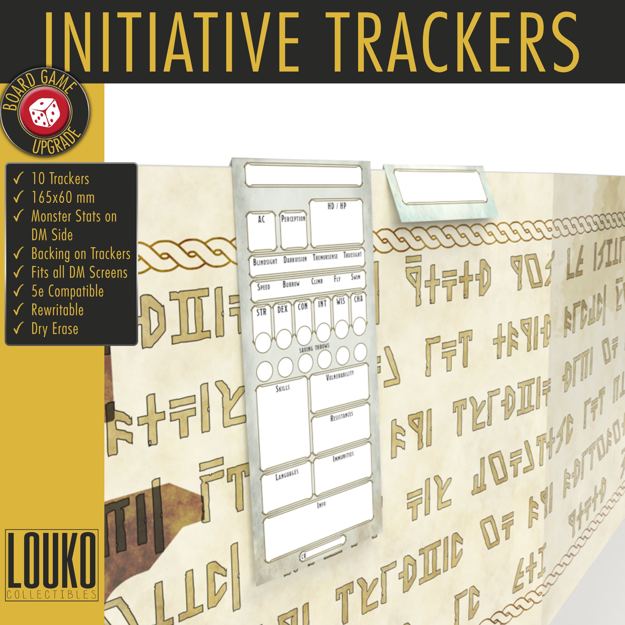 Fillable Monster Initiative Trackers Dnd 5e | Etsy